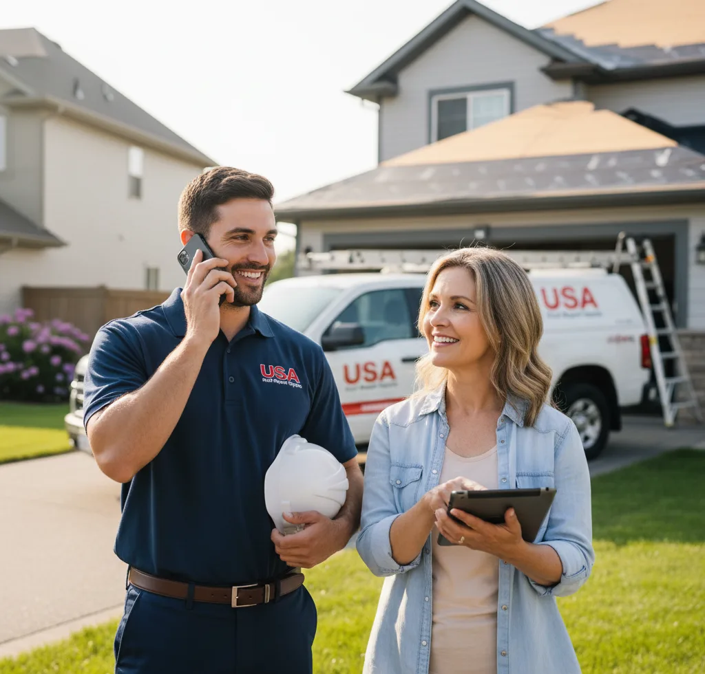 USA Roof Repair Experts customer support in Goreville